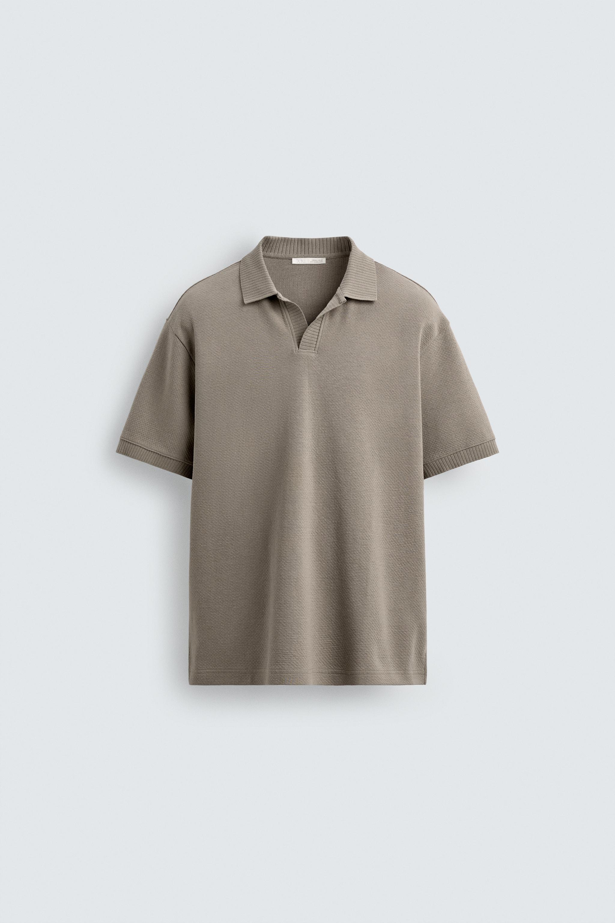 TEXTURED REGULAR FIT POLO SHIRT